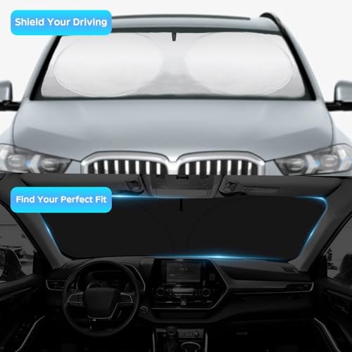INSAUTO Windshield Sun Shade for 2019-2025 BMW 3 Series 328i M340i M3, Front Window Sun Visor Protector Cover Custom Fit BMW 3 Series Accessories - Image 3