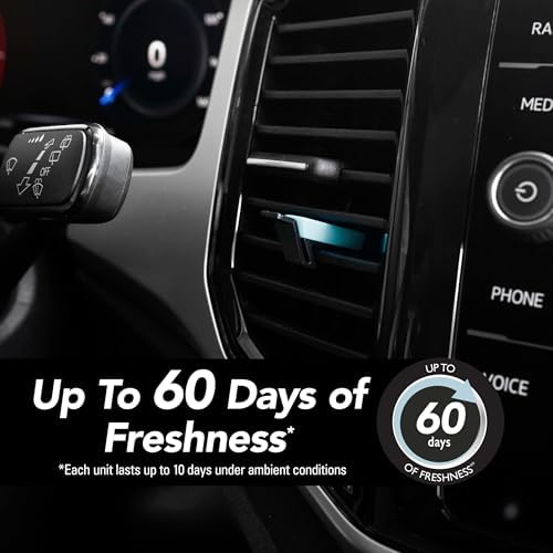 Refresh Your Car! Auto Vent Sticks (Lightning Bolt/Ice Storm Dual Scent, Pack of 6) - Image 2