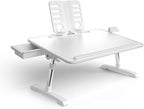 Limitless TotalDesk Portable Workstation and Lap Desk with Adjustable Height & Tilt (White) - Image 4