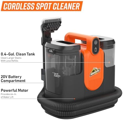 Armor All DSCC2001 0901 20V Cordless Carpet & Upholstery Spot Cleaner - Image 2