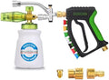 DUSICHIN Foam Cannon Pressure Washer Gun Kit 4000 PSI Double Tip Attachment, Dual-Connector Accessory Soap Cannon,Car Wash Foam Gun Snow Foam Lance 1/4 Inch Quick Connector,7 Sprayer Nozzles DUS2904 by DUSICHIN