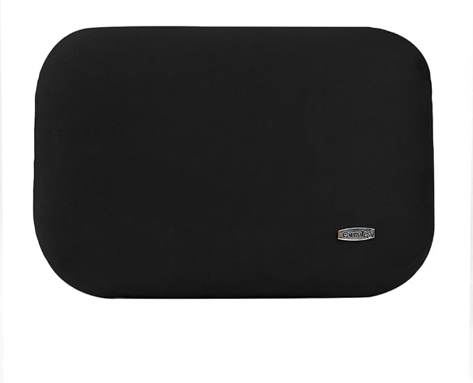 Lower Back Automotive Lumbar Support Pillow for Car Recliner Cushion Black | Soft Latex Memory Foam Suede, Home Office Chair Desk Accessories, Thin Waist Pain Relief, Driving Seat Relax, Ergonomic - Image 5