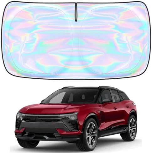 Windshield Sun Shade for Chevrolet Blazer EV 2024 2025 2026-4 Layers Sunshade Compatible with Chevrolet Blazer EV Foldable Front Window Sunshade Sun Visor Protector Block UV Rays Keep Car Cooler by Unknown