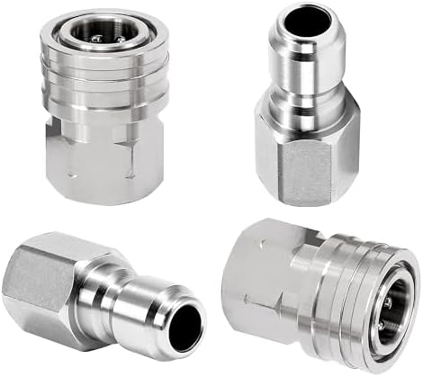 M MINGLE Pressure Washer Adapter, 2 Sets 3/8 Inch NPT Quick Connect Fitting by MMINGLE