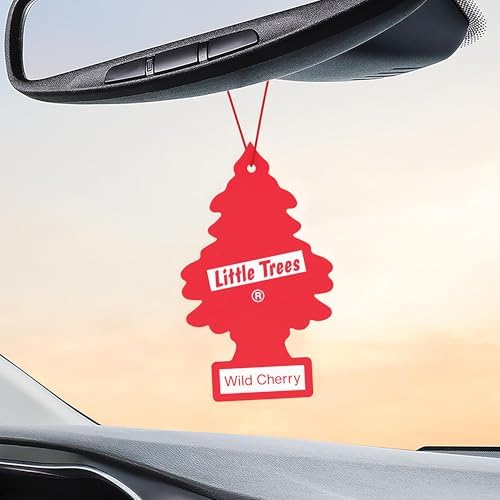 LITTLE TREES Car Air Freshener | Hanging Tree Provides Long Lasting Scent for Auto and Home | 24 Air Fresheners |Wild Cherry - Image 5