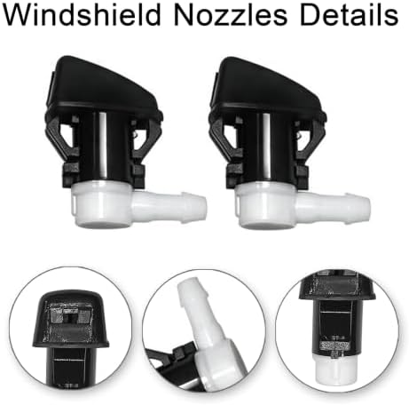 Front Windshield Washer Nozzle Kit fit for 2011-2023 Jeep Grand Cherokee WK2 Replaces 68260443AA 55372143AB Wiper Washer Nozzle Spray Jet - Image 2