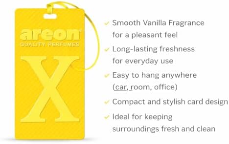 AREON X Version Vanilla Hanging Best Car Air Freshener - Long Lasting Scent for Car or Home - Long Lasting, Fresh, Luxurious Scent - Image 3