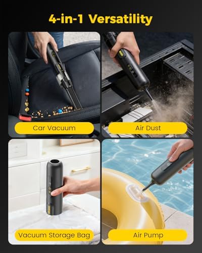 Mr.ego Car Vacuum Portable Cordless, 26Kpa Mini Vacuum with Brushless Motor - Image 5