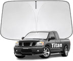 Windshield Sun Shade for Nissan Titan 2004-2015 Sunshade by YIZHUOMY