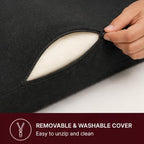 Moodie Intimacy Pillow, Ergonomic Memory Foam Wedge Pillow for Intimacy, Hip & Lower Back Support, High-Density Support Cushion with Removable Washable Cover & Non-Slip Base - Image 3
