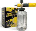 ESP Foam Cannon for Pressure Washer, Snow Foam Gun Car Wash, 1.25mm Nozzle, Adjustable Foam, Transparent Graduated Bottle, Stainless Steel Quick Connect, Fits 120-280 Bar by ESP