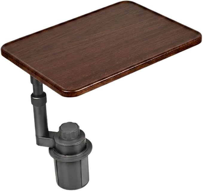 Car Desk for Laptop, Car Table & Car Tray with 360° Rotating Cup Holder, Adjustable Height Car Food Tray, As Car Table Tray or Car Seat Tray, Compatible with Tesla Model 3/Y/S, Ford/Most Vehicles - Image 9