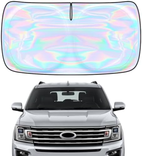for Ford Expedition 2018-2025 Windshield Sun Shade - Custom Fit Ford Expedition 4 Layers Sunshade Foldable Front Window Sunshade Sun Visor Protector Block UV Rays Keep Your Car Cooler Car Accessories by Unknown
