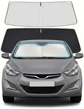 Windshield Sun Shade for 2011-2016 Hyundai Elantra Accessories - Windshield Sunshade Cover Front Window Shade Custom Fit Elantra Sun Visor Protector Foldable Blocks UV Rays by Unknown