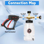 Tool Daily Chemical Injector for Pressure Washer, Black Soap Nozzle - Image 5