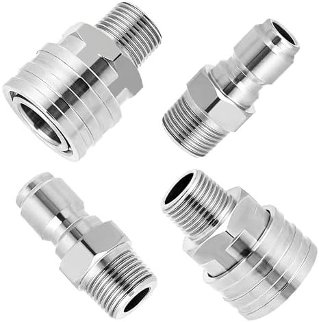 M MINGLE Pressure Washer Adapter Set, 2 Sets 3/8" NPT Quick Connect Fitting by MMINGLE
