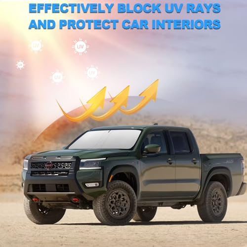 Foldable Front Windshield Sunshade fit for Nissan Frontier 2022-2026 - Image 6