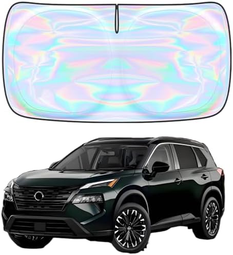Windshield Sun Shade for Nissan Rogue 2021-2026 - 4 Layers Sunshade Compatible with Nissan Rogue Foldable Front Window Sunshade Sun Visor Protector Block UV Rays Keep Your Car Cooler Car Accessories by Unknown