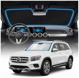 for Mercedes Benz GLB Sun Shade Windshield Cover - Custom Fit GLB Accessories 2020-2025 2026 Sunshade Foldable UV Protection & Heat Shield Sun Visor Accessories by Unknown