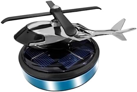 KITUREK Helicopter Solar Rotating Car Air Fresheners for Home, Office, Blue by KITUREK