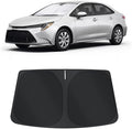 TINGLU Sun Shade for Toyota Corolla 2020-2025 2026(Not for Corolla Cross) Accessories Windshield Sun Shade Window Shade UV Rays Protection Sun Visor Cover with Steering Wheel Sunshade Storage Bag by TINGLU