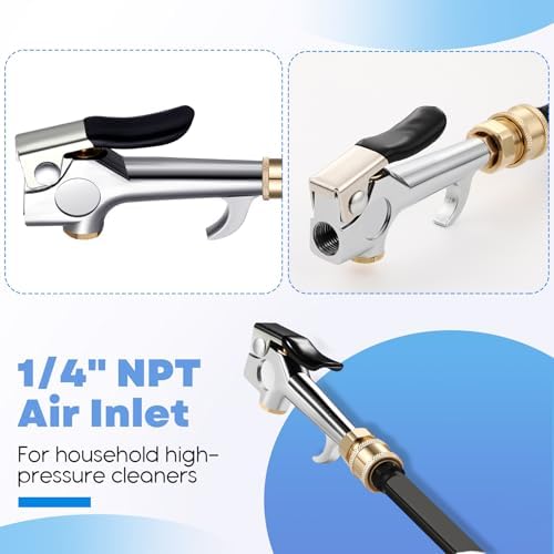 Threlaco 2 Pcs 24" Air Filter, Radiator Cleaning Wand for High Efficiency Cooling Systems and Radiators, Water Air Cleaning Wands for Blow out Wash Kit, Home Car Truck Power Washer Wand - Image 4