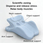 Couples Pillow Ergonomic Support Pillow Reading Pillow Memory Foam Lounger Cushion, 27-Degree Angle Design, NeckPillow, Contoured Multi-Position Support for Couples(Green,25"x22"x18") - Image 5