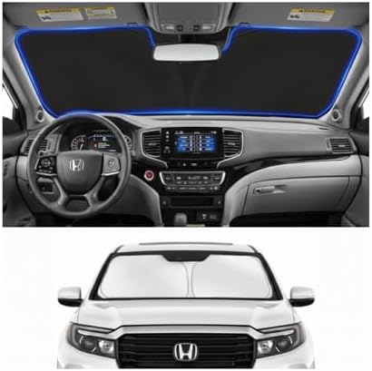 Custom Fit Windshield Sun Shade for Honda Ridgeline 2017-2026 by Unknown