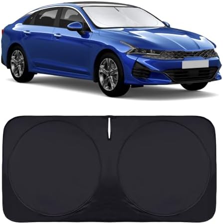 Windshield Sun Shade for 2021-2026 KIA K5/Hyundai Sonata Front Sunshade by INSAUTO