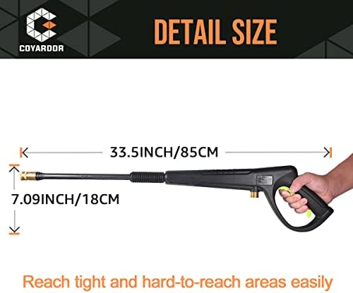 Pressure Washer Gun with Extension Wand M22-14 & M22-15 Fitting - Image 4