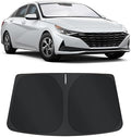 TINGLU Sun Shade for Hyundai Elantra 2021-2024 2025 2026 Accessories Windshield Sun Shade Window Shade UV Rays Protection Sun Visor Cover with Steering Wheel Sunshade Storage Bag by TINGLU