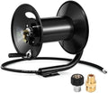 M MINGLE Pressure Washer Hose Reel 200ft x 3/8" / 350ft x 1/4", 4000 PSI by MMINGLE