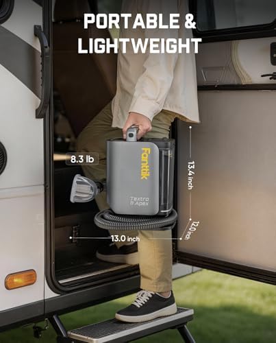 Fanttik Textra 11 Apex Cordless Carpet and Upholstery Cleaner, Self-Cleaning Tool, 150W Brushless Motor, 2 Cleaning Modes, Light-Duty Portable Spot Cleaner for Car, RV Interiors, Sofas, Area Rugs - Image 3