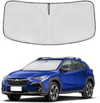 Windshield Sun Shade for Subaru Crosstrek 2018-2024 2025 2026 Front Window Shade Custom Fit Crosstrek Accessories Sun Visor Foldable Shade Blocks UV Rays Summer Must Have Car Accessories by AuyNeas