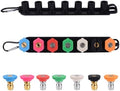 Pressure Washer Tips, Set of 7 Pressure Washer Nozzle Tips with Nozzle Holder, 1/4 Inch Quick Connect Power Washer Tips, 4000 PSI, Multiple Degrees Rinse Kit, Pressure Washer Accessories by MARSTEK