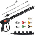 M MINGLE High Pressure Washer Gun with 2 Extension Wands & 30° Curved Rod by MMINGLE