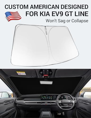 Proadsy Custom Fit Car Windshield Sun Shade for 2024-2026 Kia EV9 GT Line - Image 2