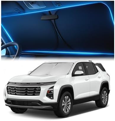 Magnelex Windshield Sun Shade for Chevrolet Equinox 2018-2023, 2024, 2025, 2026, Foldable Car Window Sunshade, Heat & UV Visor Cover, Reflective Front Shades Accessories by Magnelex