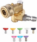 Meteor Blast Pressure Washer Pivoting Coupler with 8 nozzles, 3 upgrades by Meteor+Blast
