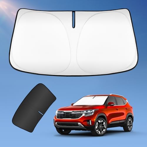 Sun Shade for Kia Seltos 2021-2024 2025 2026 Windshield Cover by ZOIBVCARSUNSHADE