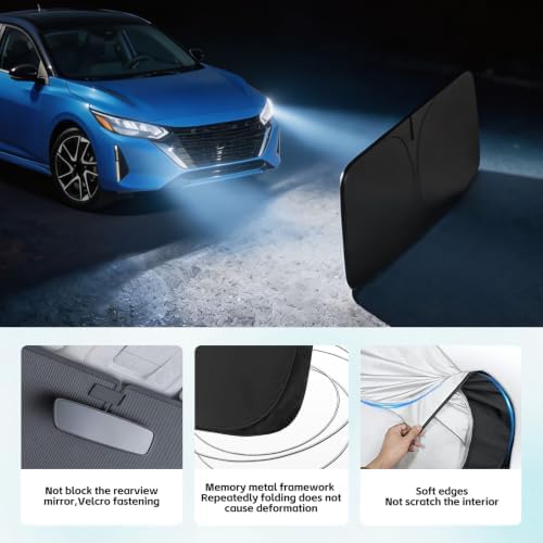 Windshield Sun Shade for Nissan Sentra 2020-2026 Sunshade - Image 5