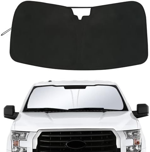 Windshield Sun Shade Compatible with 2015-2020 Ford F150 Accessories,Foldable Front Sun Visor,F-150 Sunshade,Fits Lariat,King Ranch,Platinum,XL,XLT,Limited and Raptor Model by JDMCAR