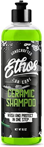 Ceramic Car Shampoo - Slick Car Wash Soap for Ceramic Coatings - pH-Balanced Car Wash Shampoo - Adds Hydrophobic Protection | Enhances Coatings, Waxes or Sealants | Incredible Shine by EthosHandcraftedCarCare