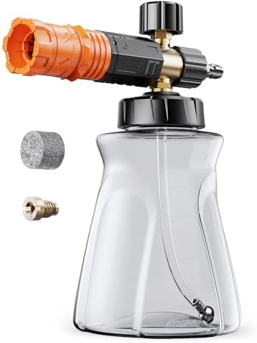 Foam Cannon for Pressure Washer, 1L Snow Foam Lance by Zhevebaga