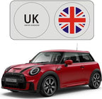Windshield Sun Shade for 2007-2026 Mini Cooper Countryman, Fits R55 R56 R57 R58 R59 R60 R61 F54 F55 F56 F60, 240T Reflective Sun Visor Protector, Blocks UV Rays & Sun Heat by Unknown