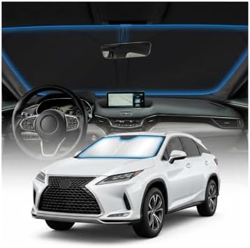 for Lexus RX 350 450h Windshield Sun Shade Cover - Custom Fit for RX Accessories 2010-2015 Foldable Sunshade UV Protection & Heat Shield Sun Visor Accessories by Unknown