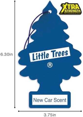 LITTLE TREES Car Air Freshener | Xtra Strength Provides Long-Lasting Scent for Auto or Home | Extra Boost of Fragrance | New Car Scent, 24 Air Fresheners (Pack of 6) - Image 6