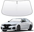 Front Windshield Sun Shade Custom Fit for BMW 3 Series/F30/F31/F80/M3 2014-2020 Sunshade Foldable UV Ray Reflector Sun Visor Protector Accessories Shield Cover Reflective (for BMW 3 Series 2014-2020) by akarin