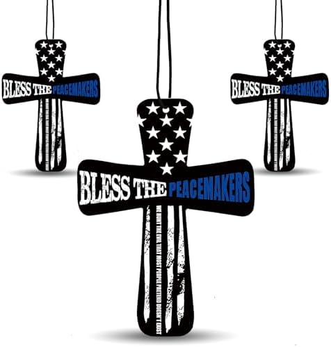Fumete 24 Pcs Christian Gift for Police Officer Cross Car Air Freshener by Fumete