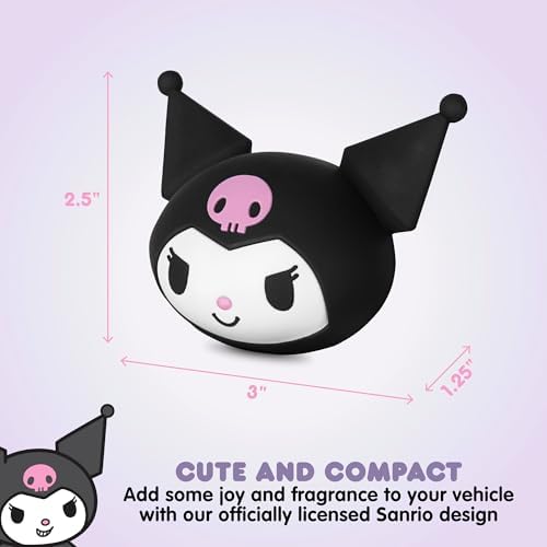 Sanrio Kuromi Car Air Freshener for Cars Trucks SUVs, Hello Kitty and Friends Cute Car Accessories for Women Car Decor Hello Kitty Car Accessories, Replaceable Scent Pods - Midnight Lavender Scent - Image 5